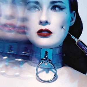 Black choker wide gothic rave bondage club party festival fetish sexy necklace